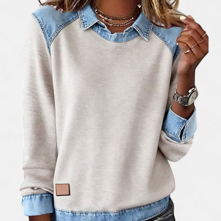 Evelyn – Timeless Chic Long-Sleeve Blouse
