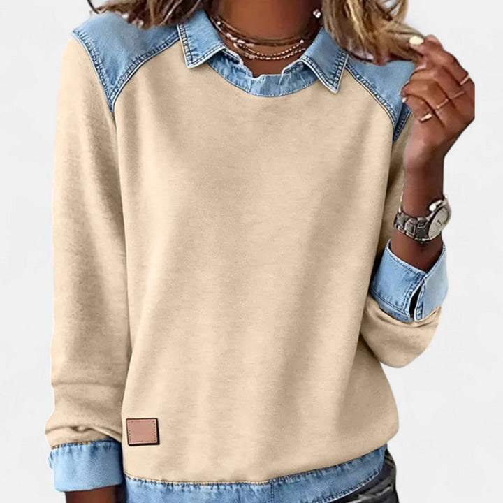 Evelyn – Timeless Chic Long-Sleeve Blouse