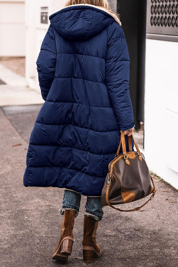 Elegant Reversible Coat for Women - Alurea & Co.