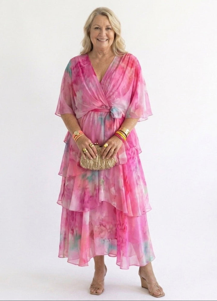 Aubrey | Layered Floral Sun Dress