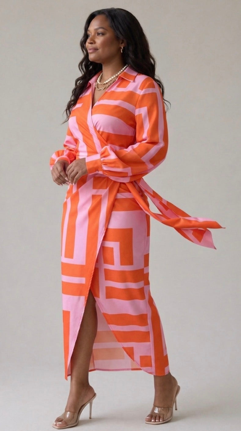 Josephine | Printed Wrap Dress