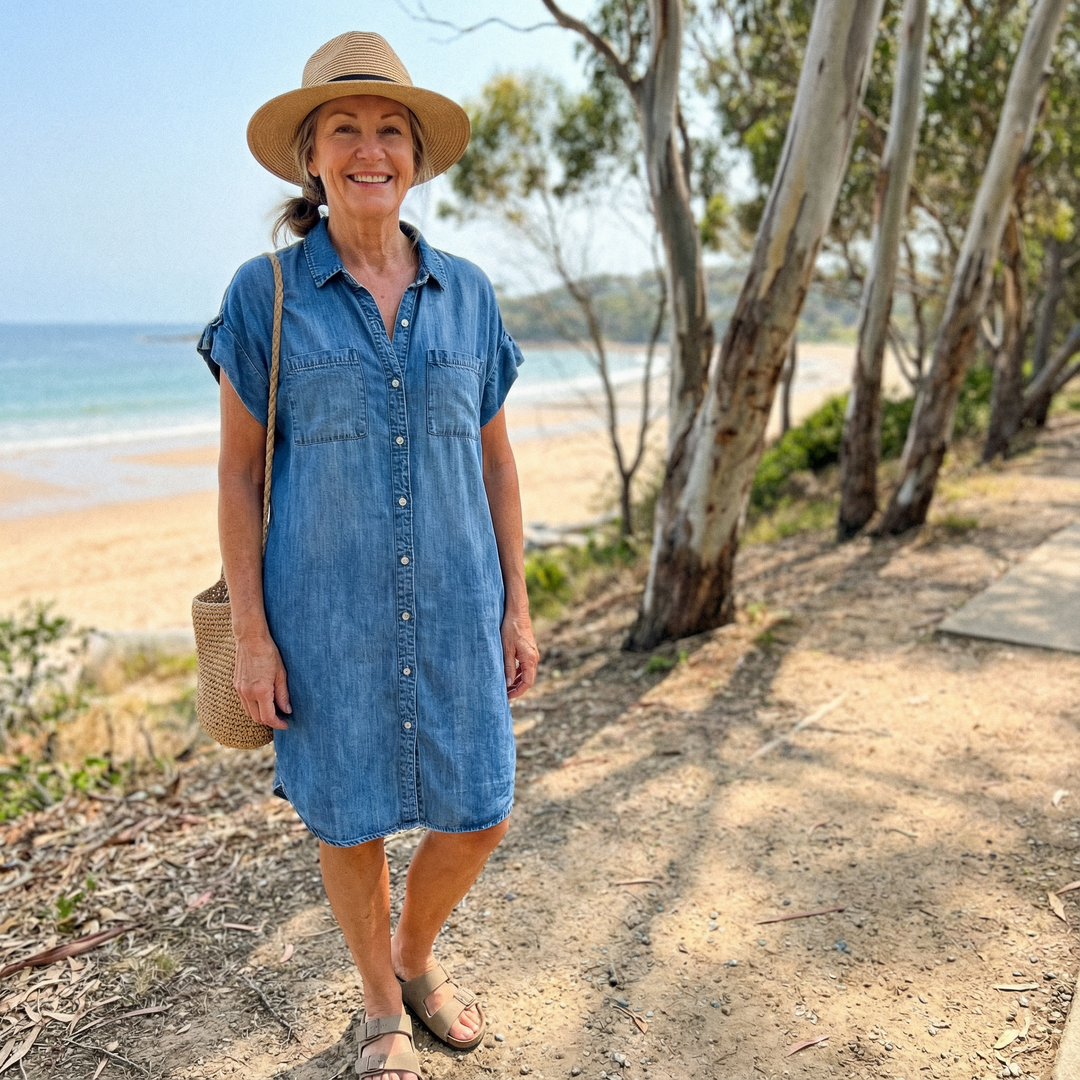 Nora - Casual Denim Dress