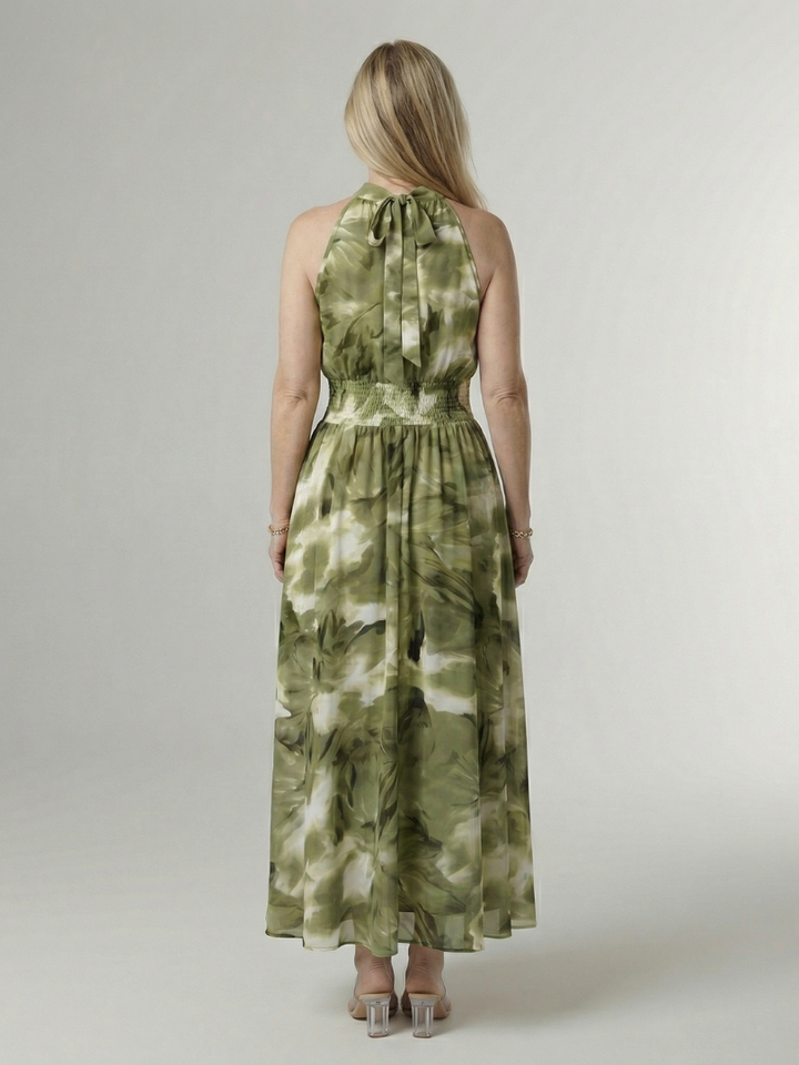 Willow | Gathered Halter Midi Dress