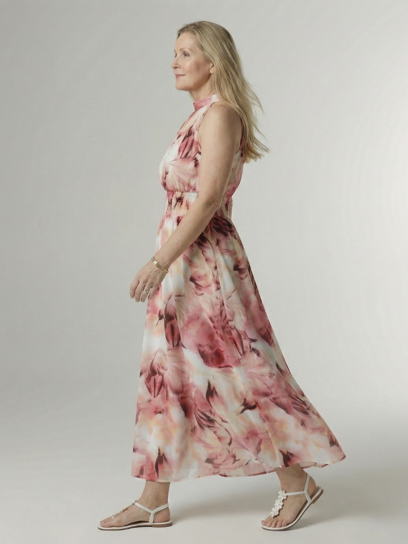 Willow | Gathered Halter Midi Dress