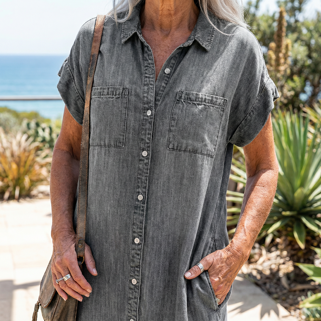 Nora - Casual Denim Dress