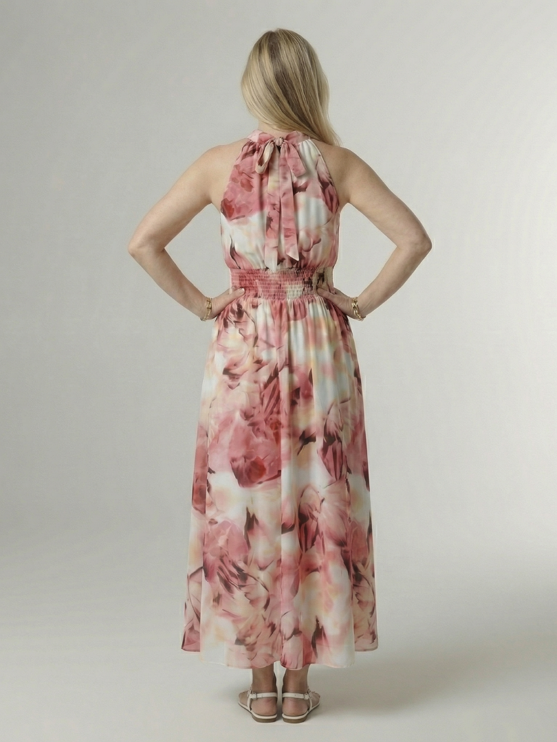 Willow | Gathered Halter Midi Dress