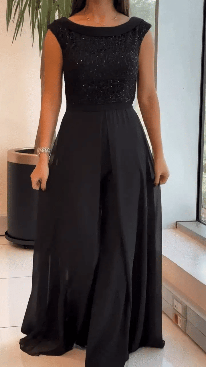 Valeria | Classic Sleeveless Jumpsuit - Alurea & Co.