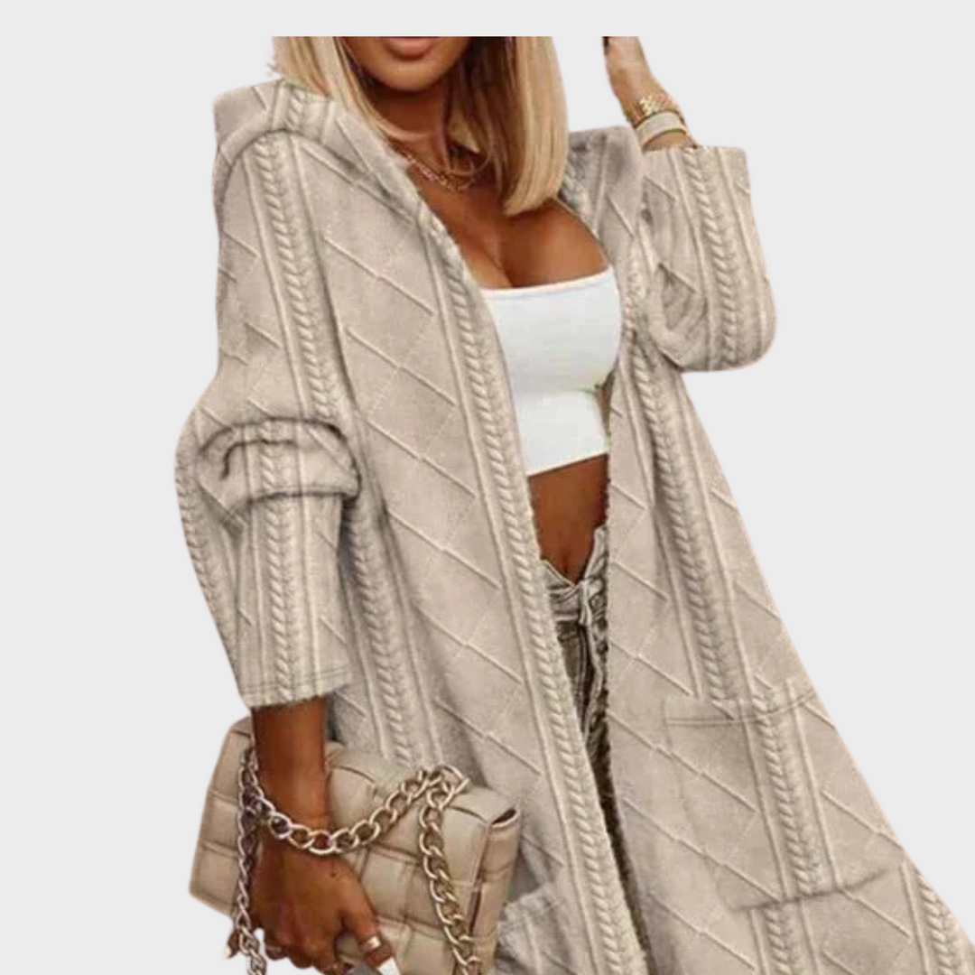 Johani | Extended Length Hooded Cardigan - Alurea & Co.