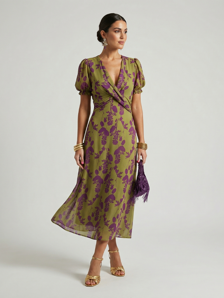 Victoria | Relaxed Floral Midi Dress