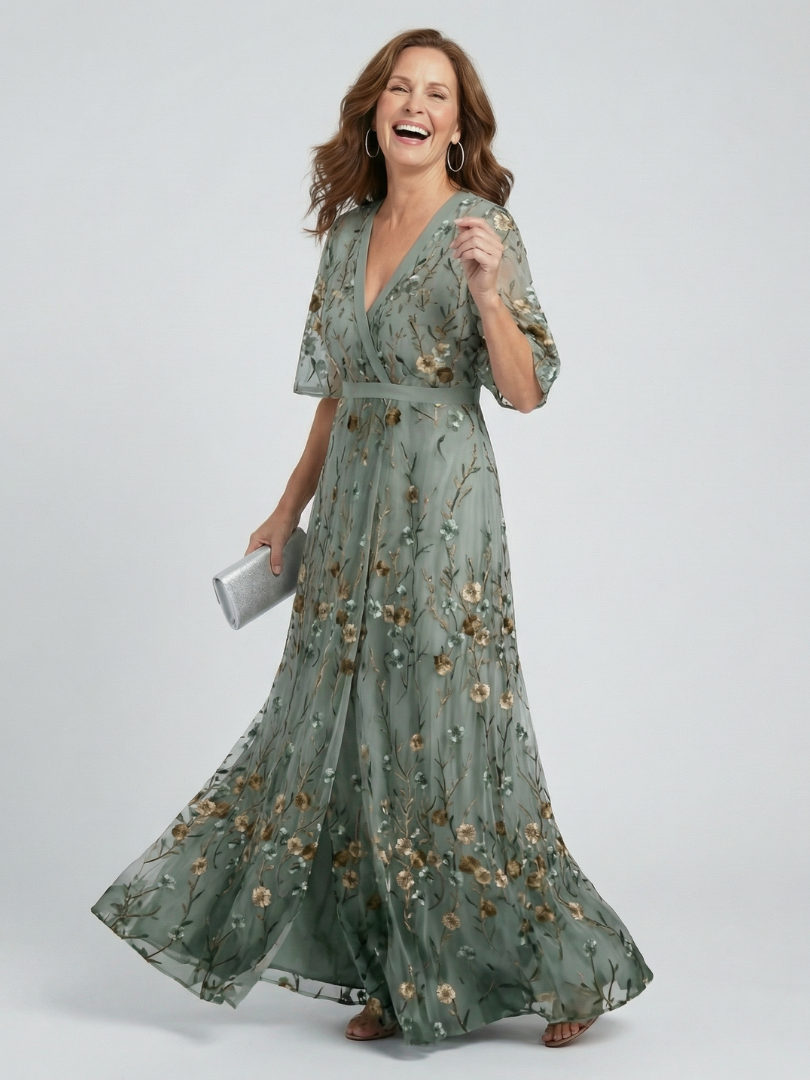 Samantha | Halter Bloom Flow Maxi Dress