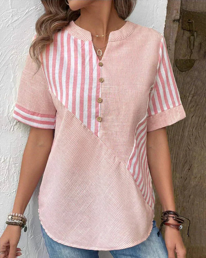 Sienna – Soft Striped Blouse