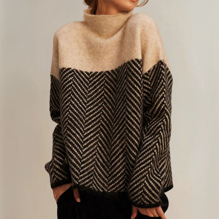 Norah | Cotton Turtleneck Sweater - Alurea & Co.