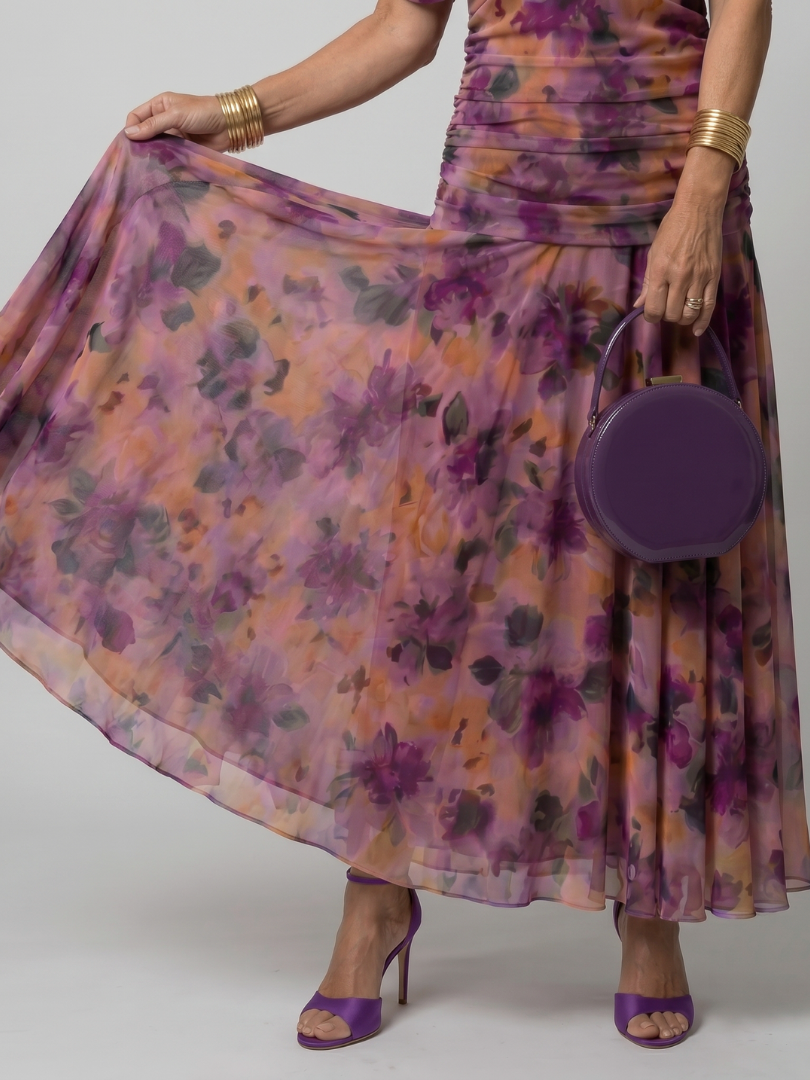 Hannah | Off Shoulder Flow Midi Dress
