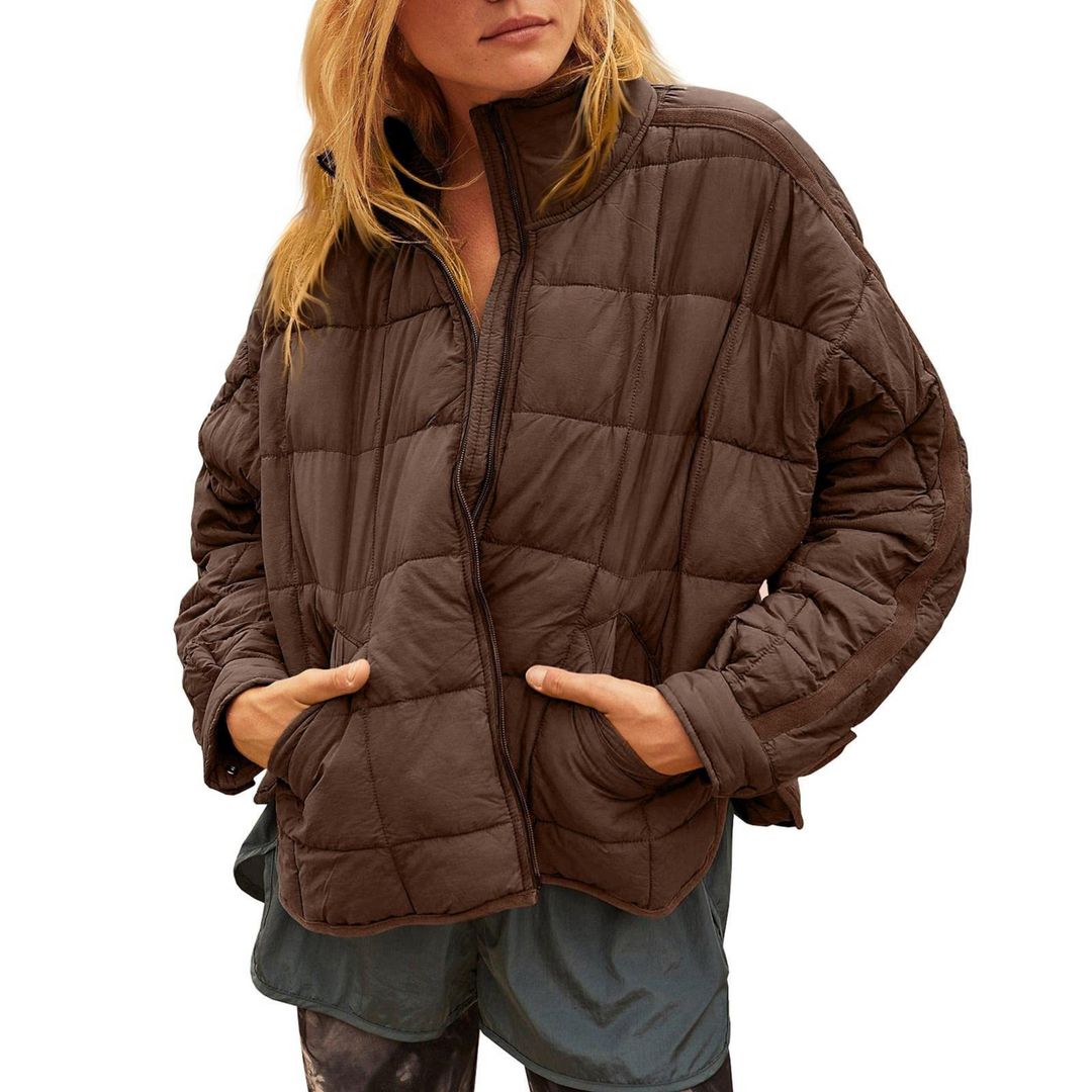 APRIL™ – Lightweight Compact Zip Puffer Jacket - Alurea & Co.