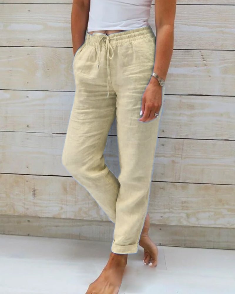 Serena - Relaxed Linen Trousers