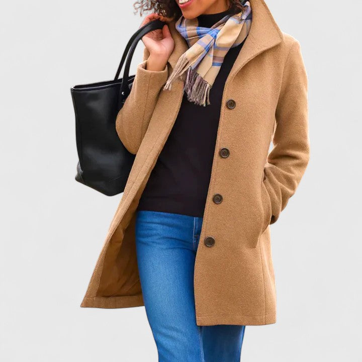Jami | Classic Wool Blend Coat - Alurea & Co.