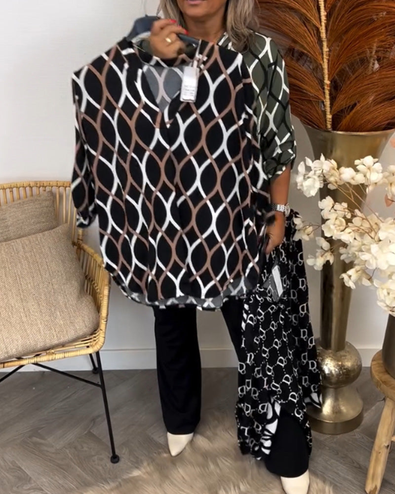 Janny – Elegant Pattern Blouse