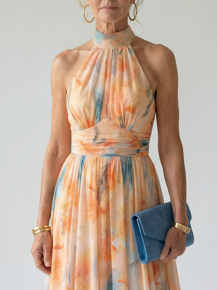 Lauren | Soft Halter Midi Dress