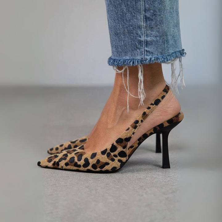 Monique – Leopard Pointed-Toe Heels