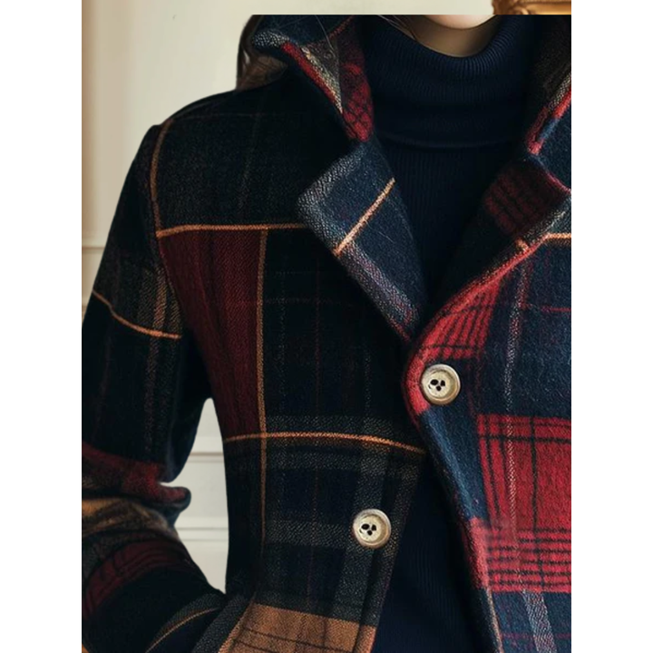 Noelle | Classic Plaid Wool Jacket - Alurea & Co.