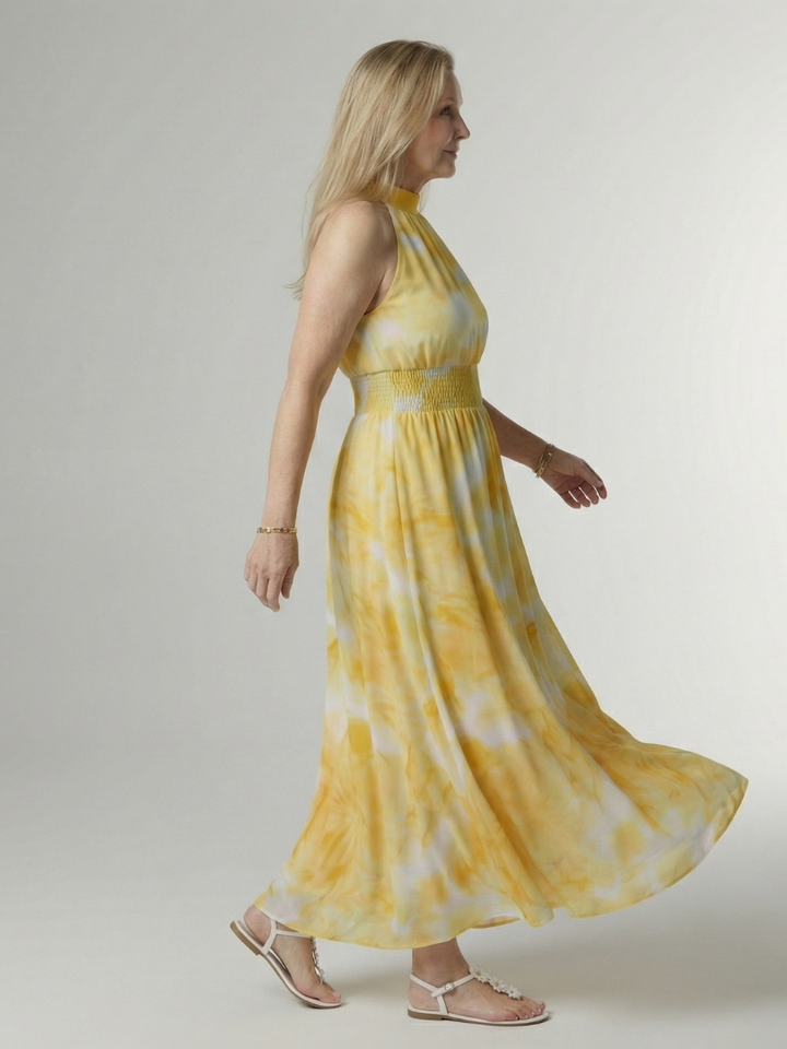 Willow | Gathered Halter Midi Dress