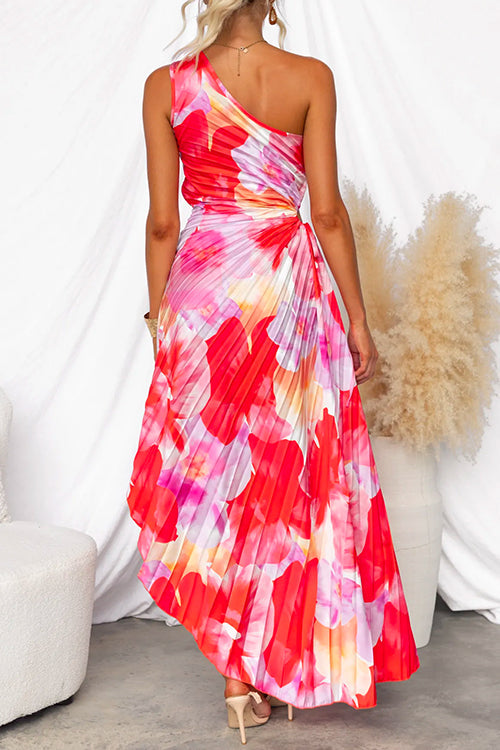Molly | Pleated One-Shoulder Dress