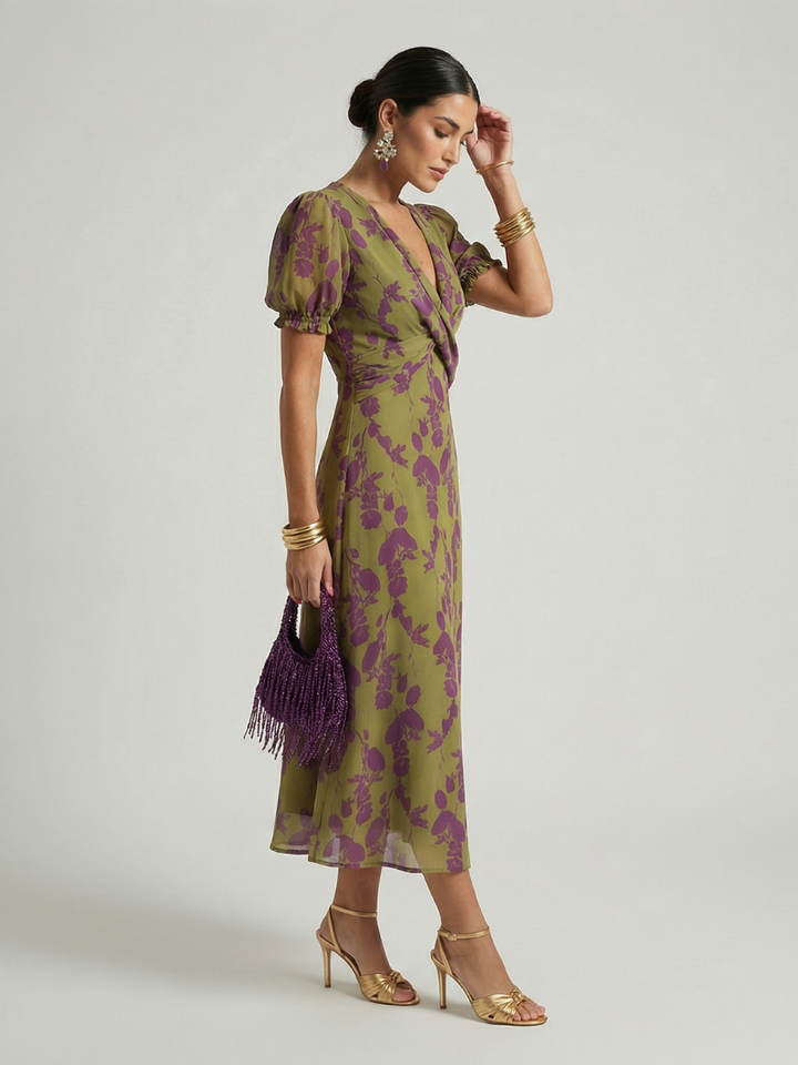Victoria | Relaxed Floral Midi Dress