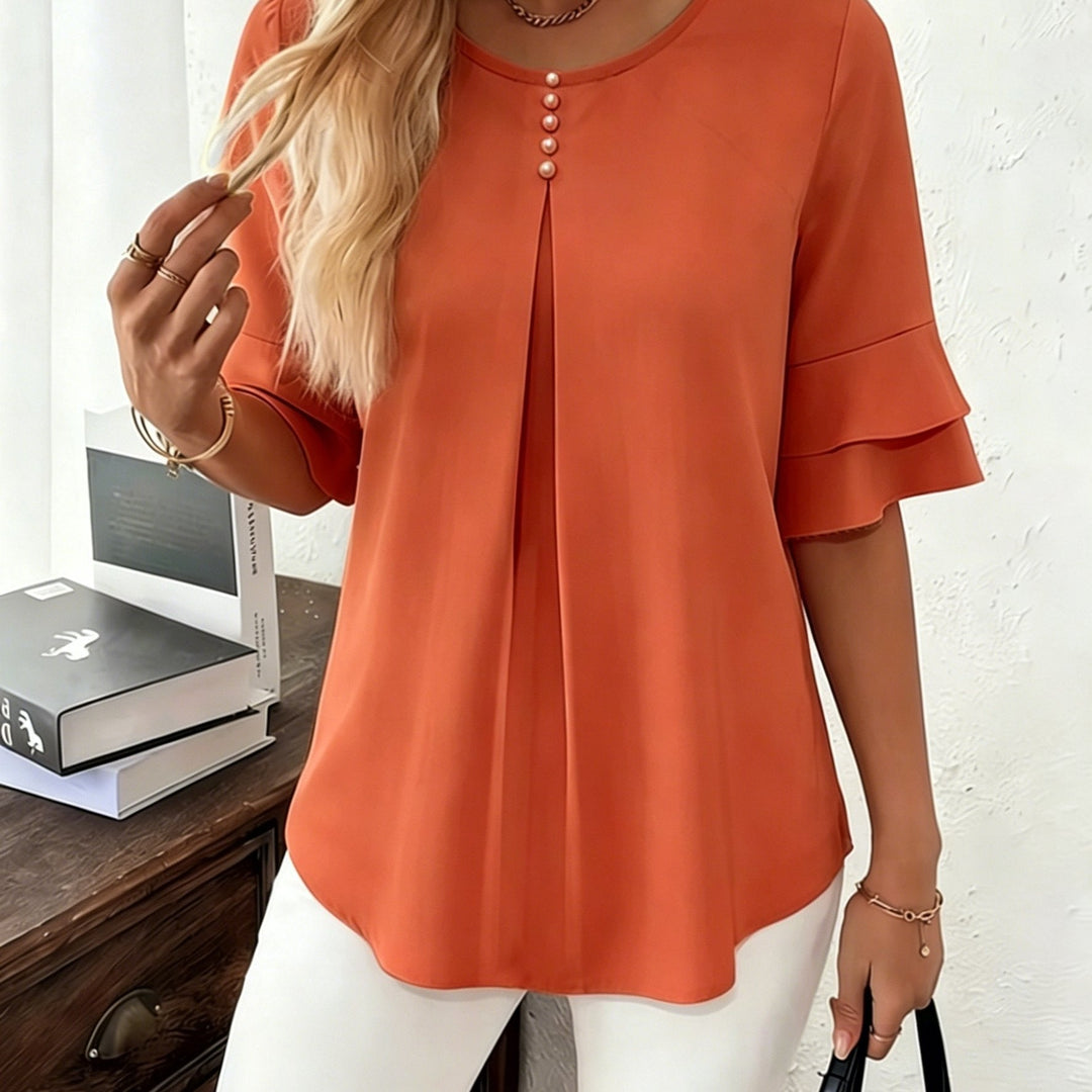 Celestia – GraceFlow Pleated Blouse