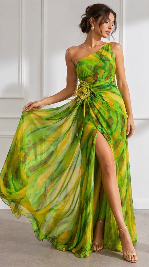 Cora | Vibrant Draped Dress