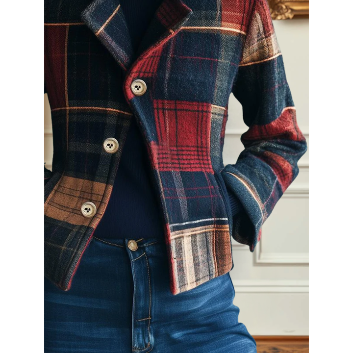 Noelle | Classic Plaid Wool Jacket - Alurea & Co.