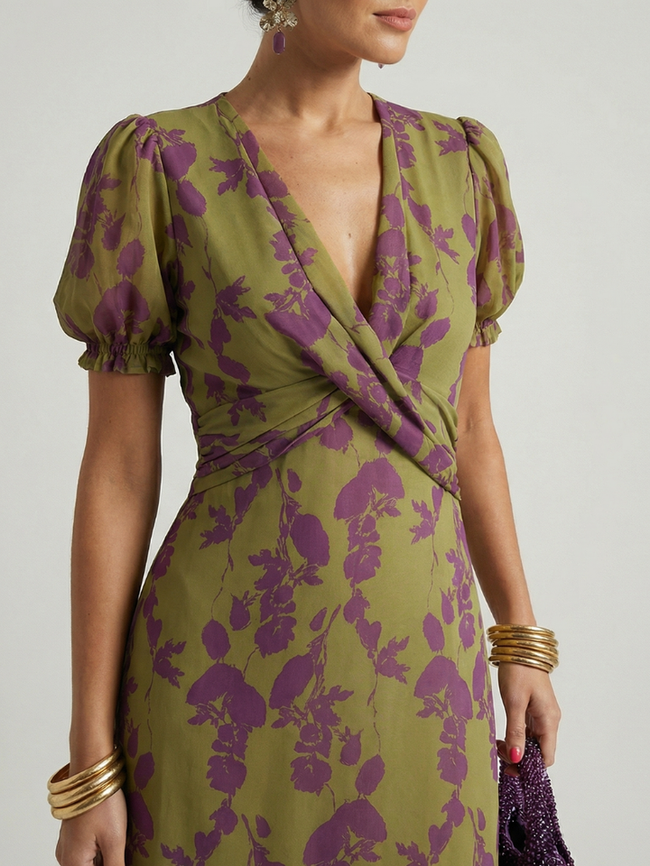 Victoria | Relaxed Floral Midi Dress