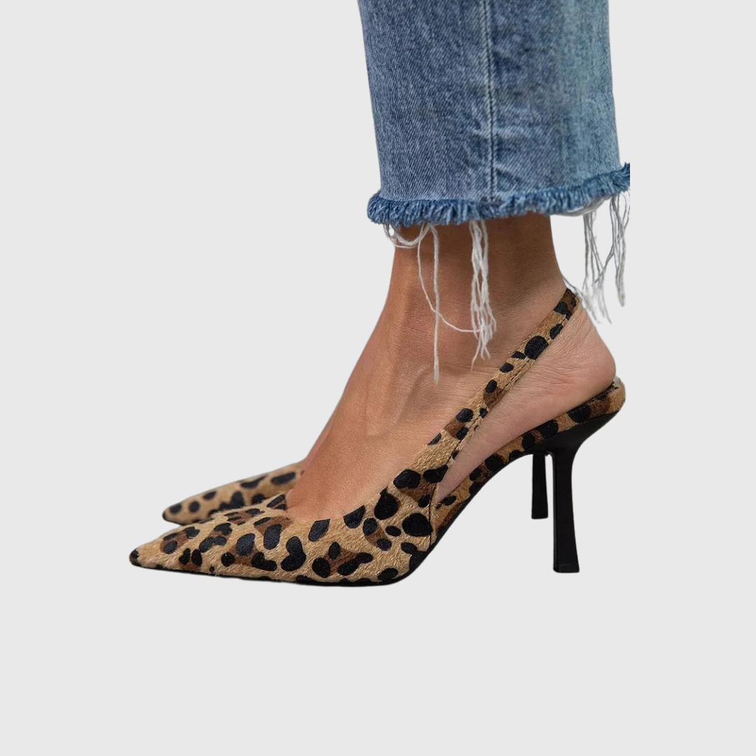 Monique – Leopard Pointed-Toe Heels