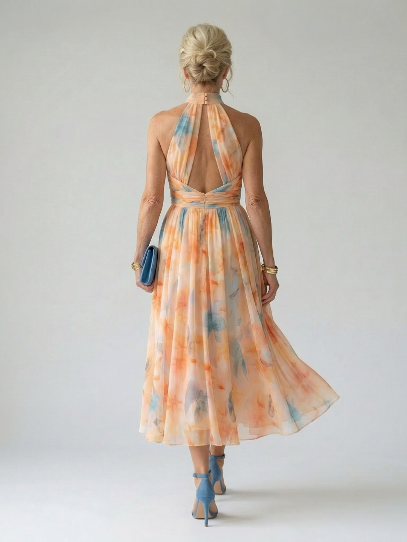 Lauren | Soft Halter Midi Dress
