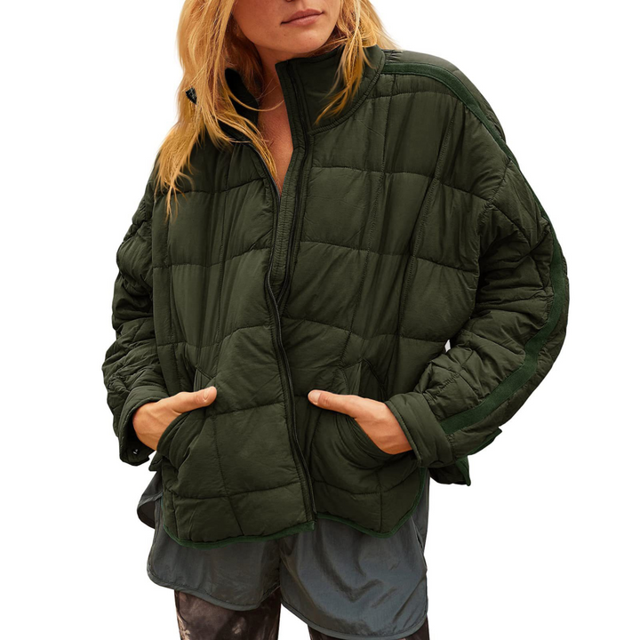 APRIL™ – Lightweight Compact Zip Puffer Jacket - Alurea & Co.