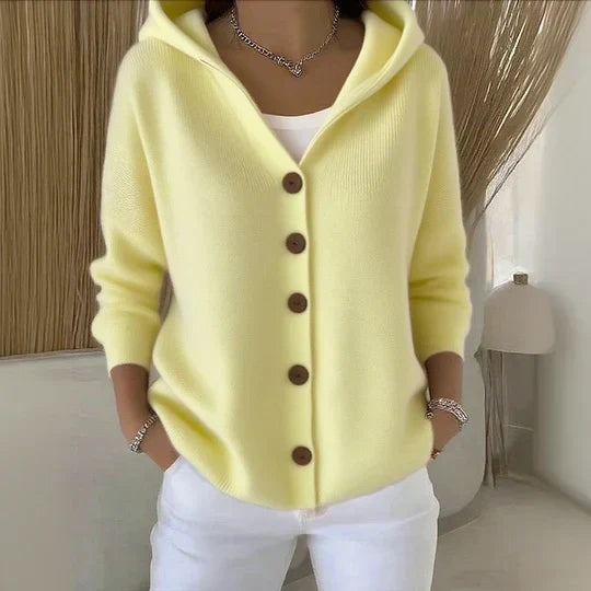 Zoé | Soft Hooded Knit Cardigan - Alurea & Co.