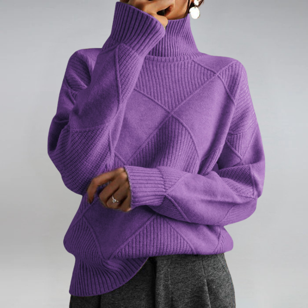 Lauren | Luxe Turtleneck Sweater - Alurea & Co.