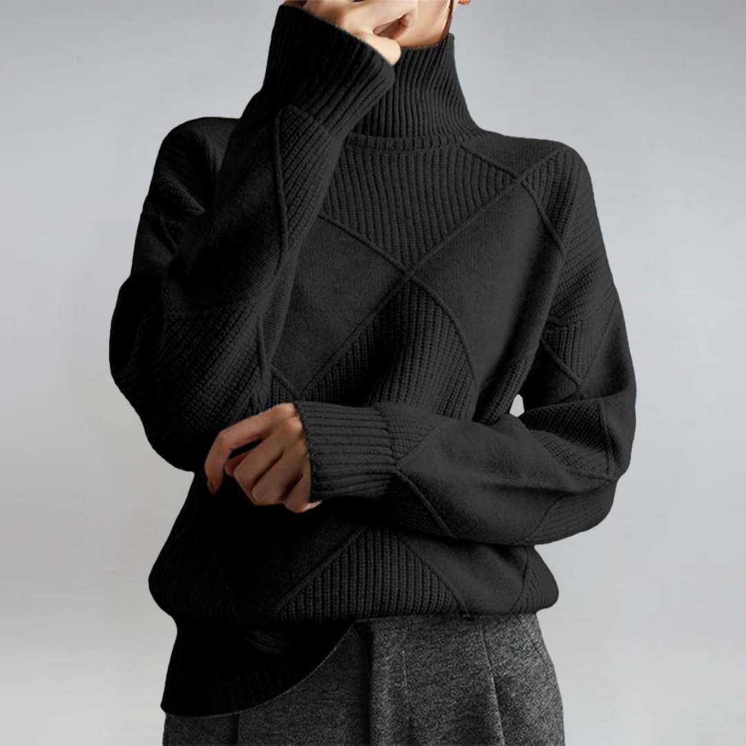 Lauren | Luxe Turtleneck Sweater - Alurea & Co.
