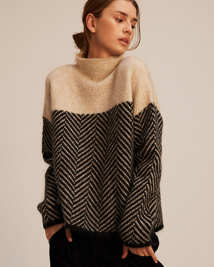 Norah | Cotton Turtleneck Sweater - Alurea & Co.