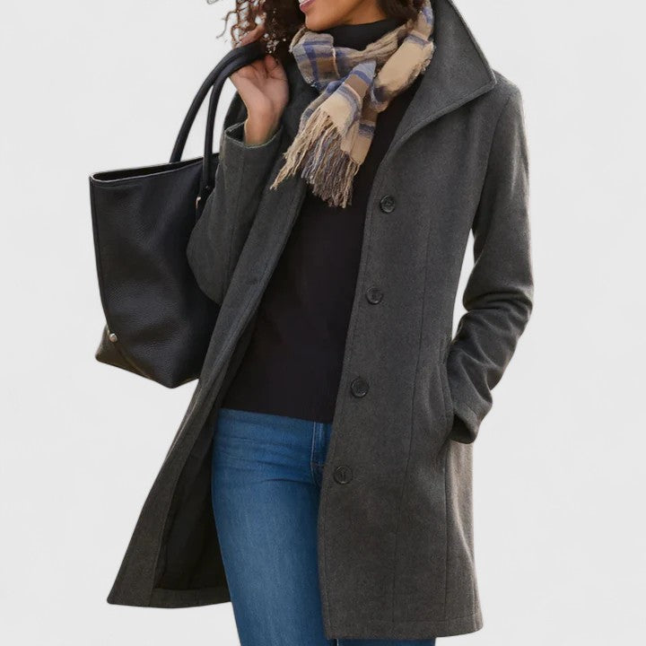Jami | Classic Wool Blend Coat - Alurea & Co.