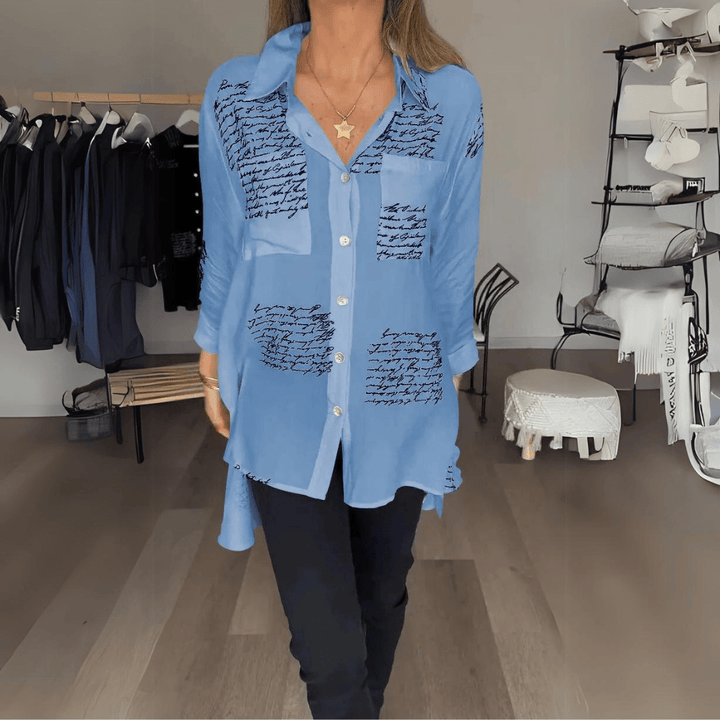 Tiemona – Script Button-Up Shirt