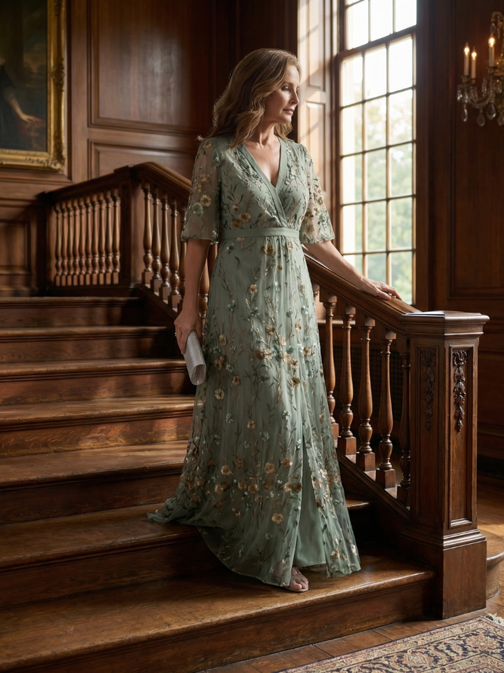 Samantha | Halter Bloom Flow Maxi Dress