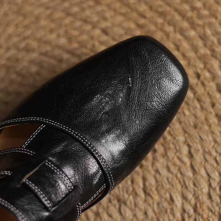 Andie Genuine Leather Mules - Alurea & Co.