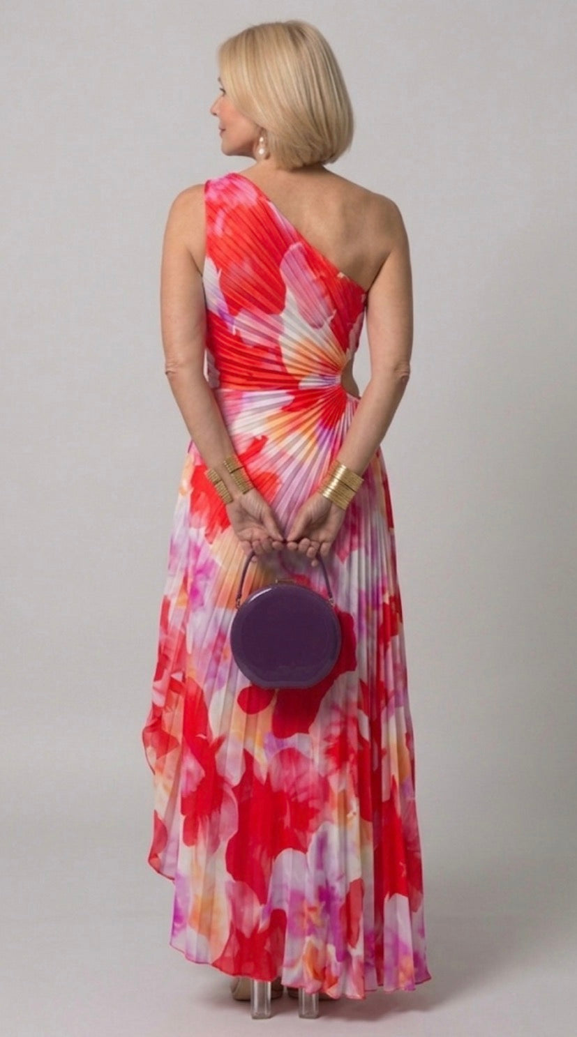 Molly | Pleated One-Shoulder Dress