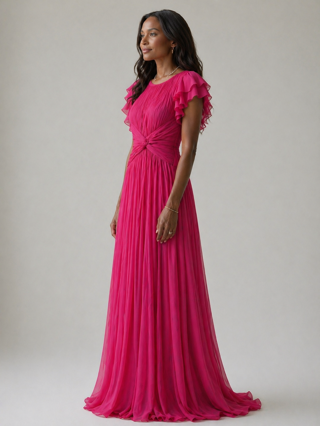 Mia | Pleated Evening Dress