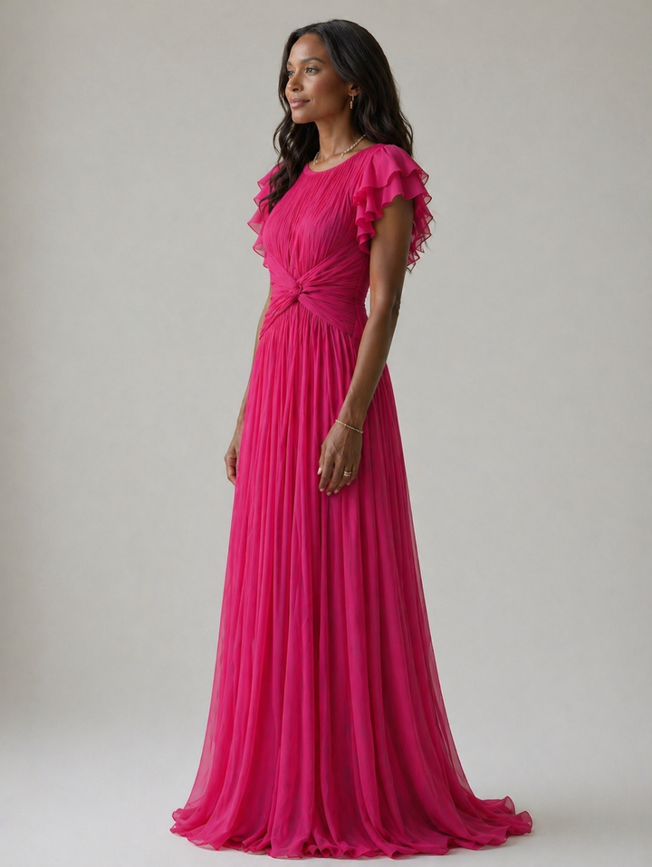 Mia | Pleated Evening Dress