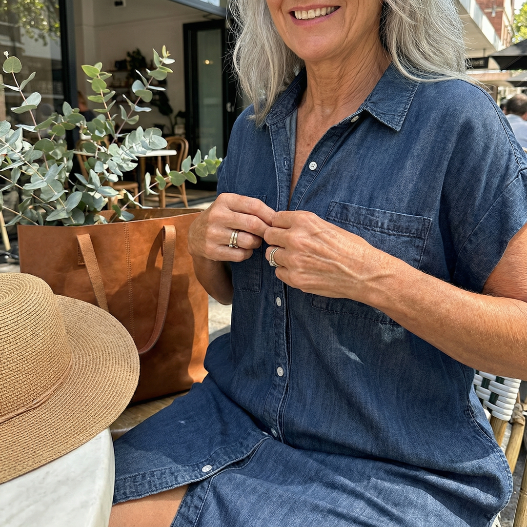 Nora - Casual Denim Dress