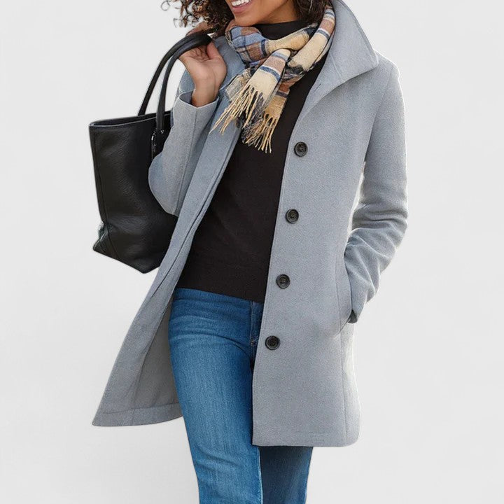Jami | Classic Wool Blend Coat - Alurea & Co.