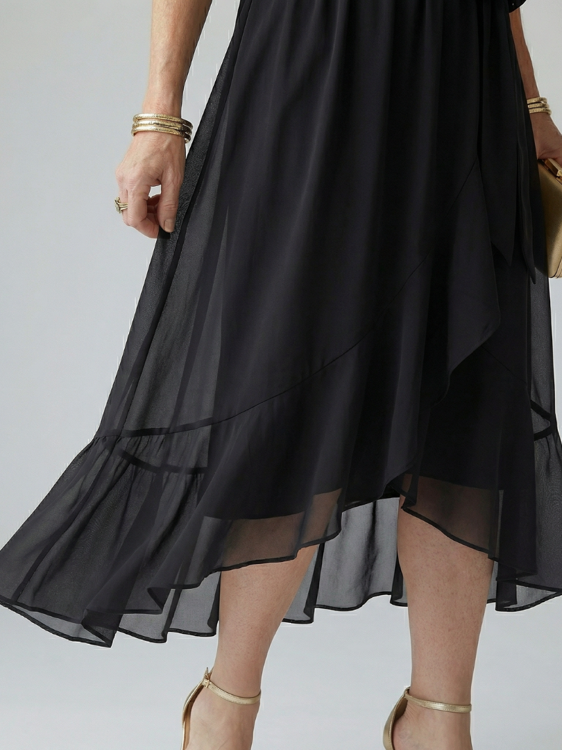 Katherine | Light Drape Midi Dress