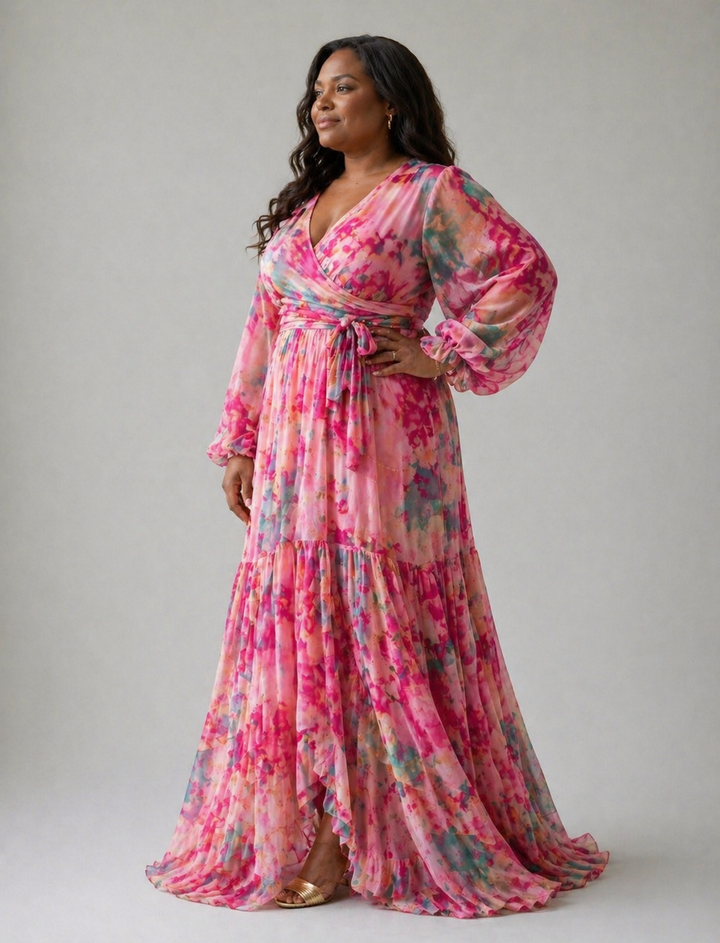 Alexis | Wrap Dress with Floral Print