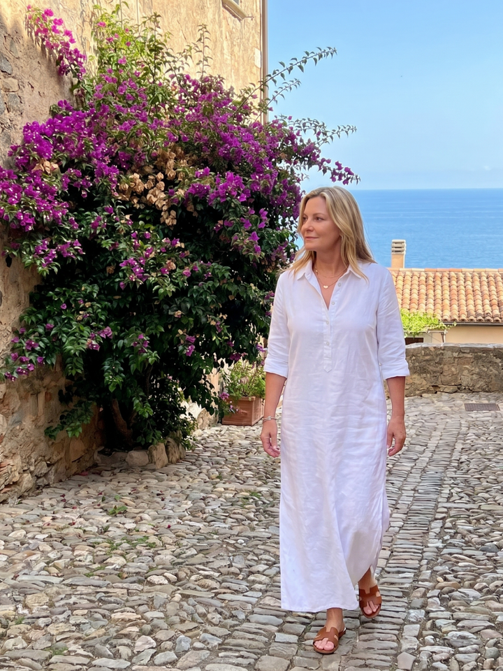 Hazel | Long Sleeve Relaxed Silhouette Maxi Dress